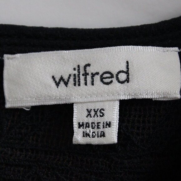 ARITZIA Wilfred Allier Black Babydoll Shift Dress Size XXS - Picture 4 of 4